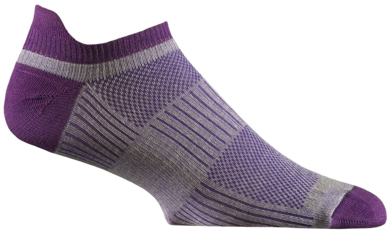 Wrightsock CoolMesh II Tab Socks - Purple/Plum Medium