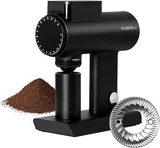 - TIMEMORE Sculptor 078S Flat Burr Coffee Bean Grinder, Electric Espresso Grinder with Stepless Coarseness Adjustment, Suitable for Espresso, Pour over, French Press, Cold Brew - Black