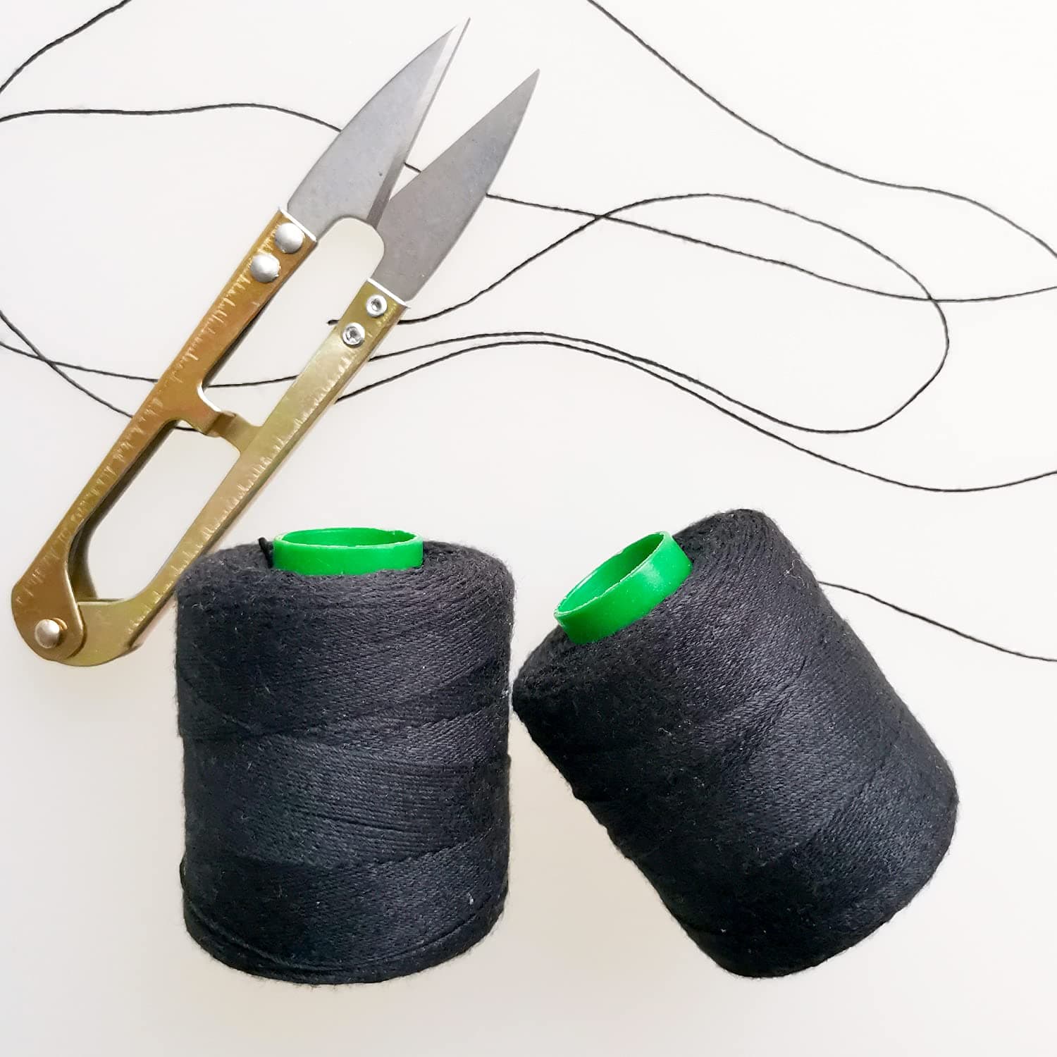 Hair Thread for Weave Needle and Thread Kit Hand Sewing Needle for Sewing Thread for Sewing Machine Thread T Pins Straight Pins Black Thread Yarn Needle Threader Sewing Scissors