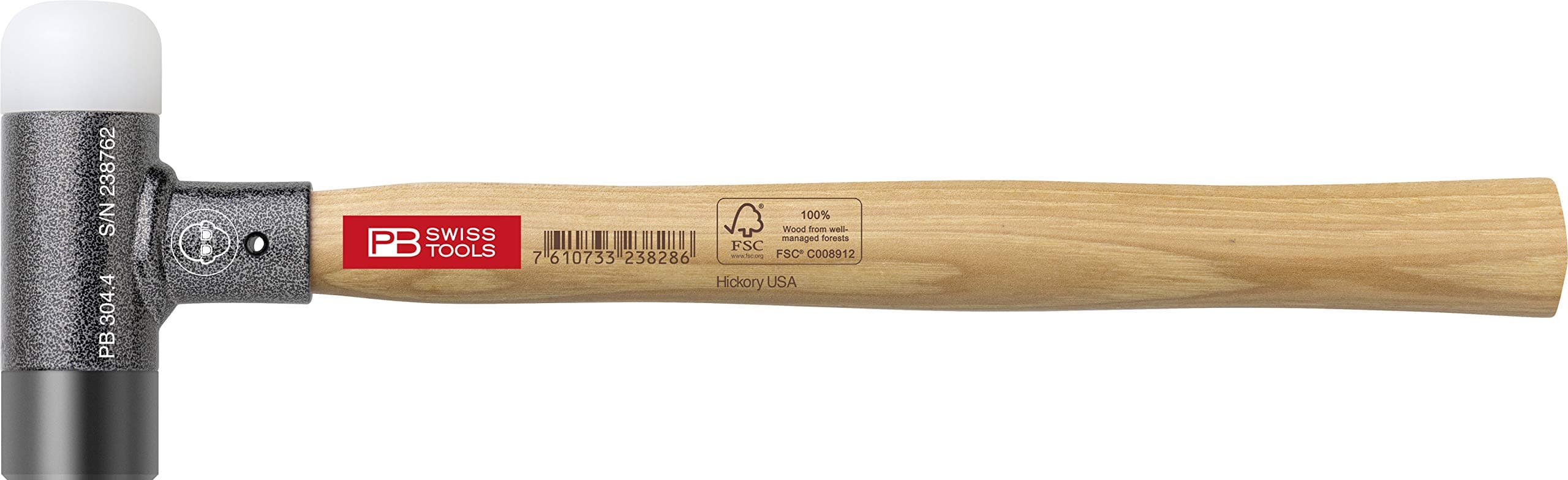 2-in-1 Engineer Dead Blow Hammer PB 304 | Swiss Made | Hammer for Powerful and Precise Blows without Recoil (Ø 32mm)