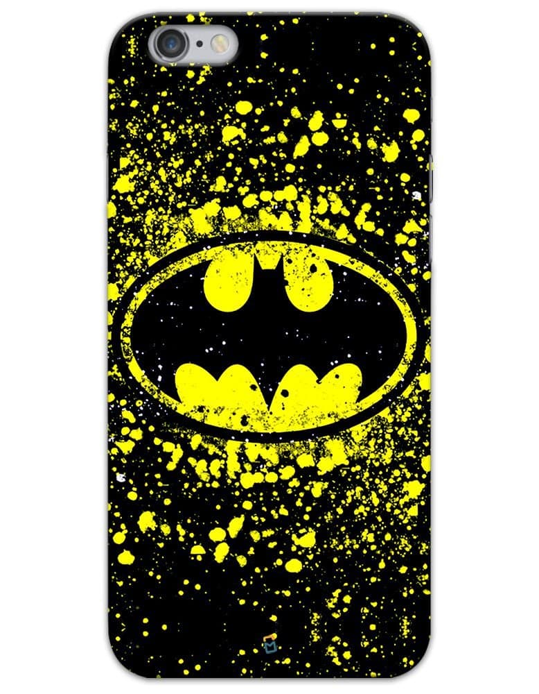 myPhoneMate Batman Logo Splatter Designer Printed Hard Matte Mobile Case Back Cover for iPhone 6/6S
