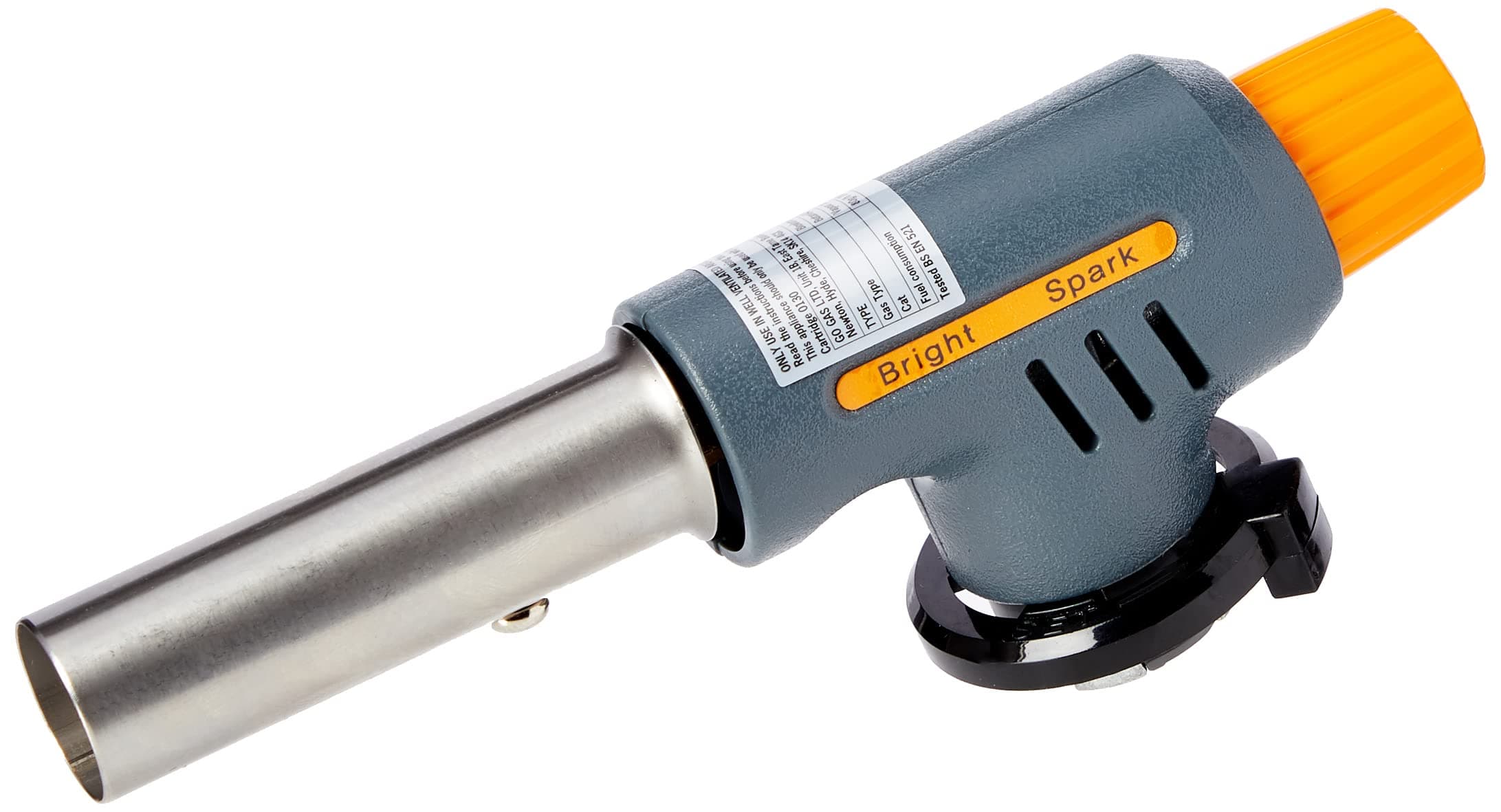 Bright Spark 1-Piece 12 x 4.5 x 6 cm Catering Blowtorch,Grey