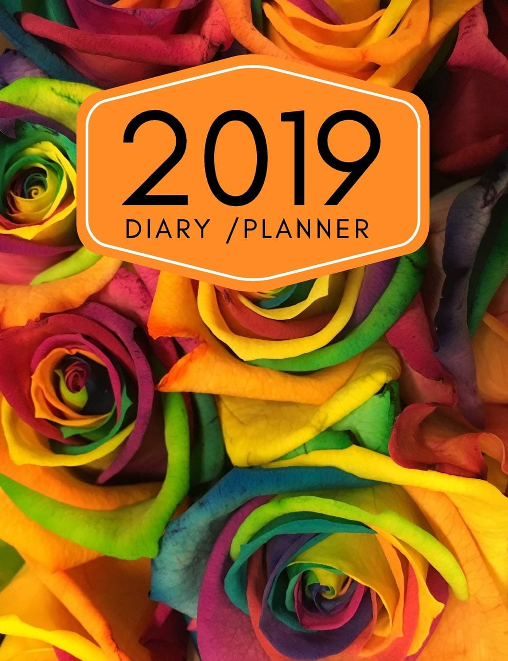 2019 Diary Planner: Page A Day (365 Pages) Daily Diary / Planner, Calendar Schedule Organizer for Daily, Weekly & Monthly Goals (2019 diary day per page) Floral Roses Cover