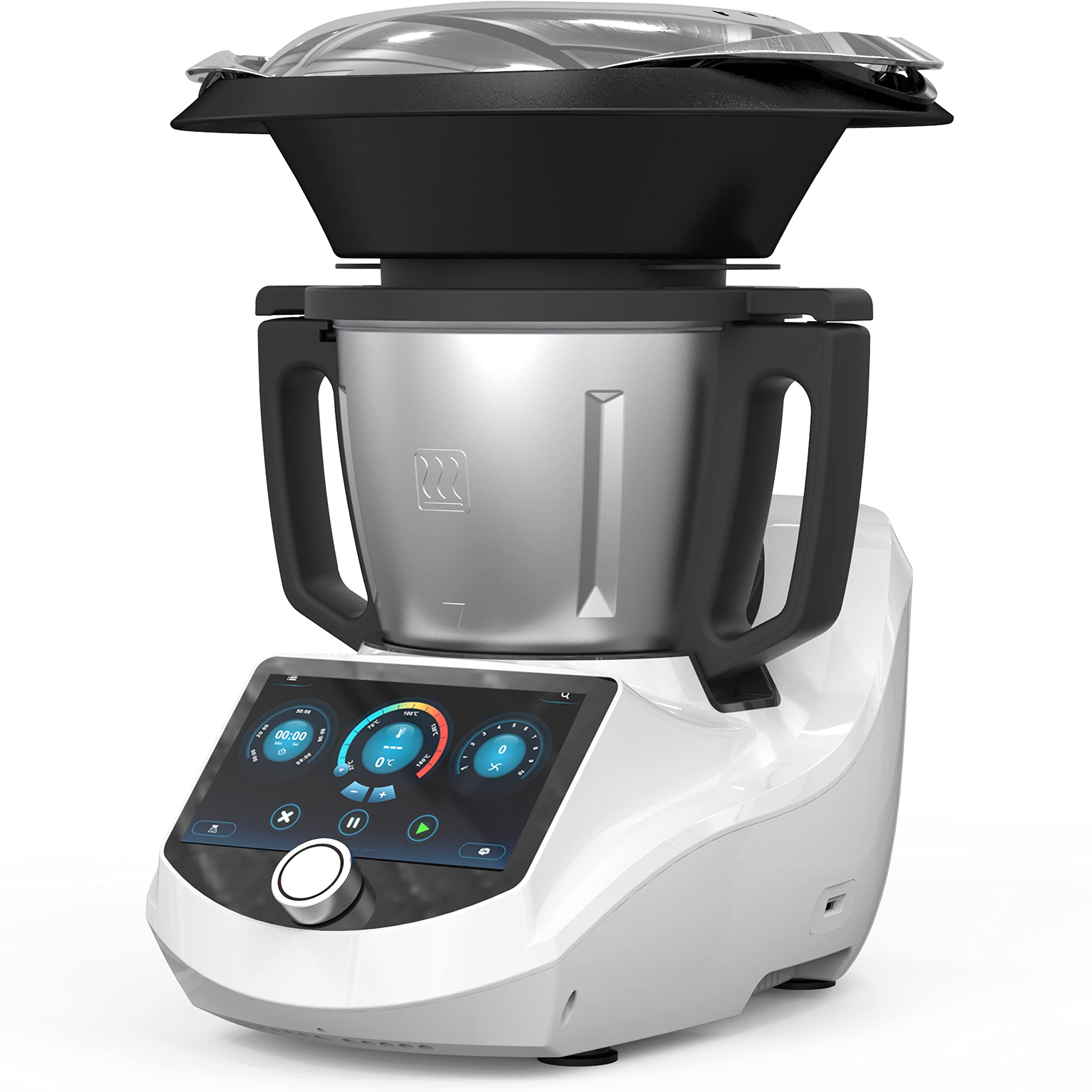 Smart Food Processor UltraCook All-in-One Auto Cooking Machine,3.5L Capacity,600+ Online Recipes, Built-in Scale, 7 inch TFT Screen, Self-Cleaning, Multifunctional Kitchen Appliance