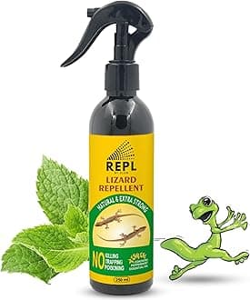 Repl Lizard Repellent Spray (250ML) For Home | 100% Natural Pest Control Spray | Made Of Peppermint & Eucalyptus Oil | Lizard Spray | Permanent Solution For Lizards | Not Lizard Killer | PK Of 1