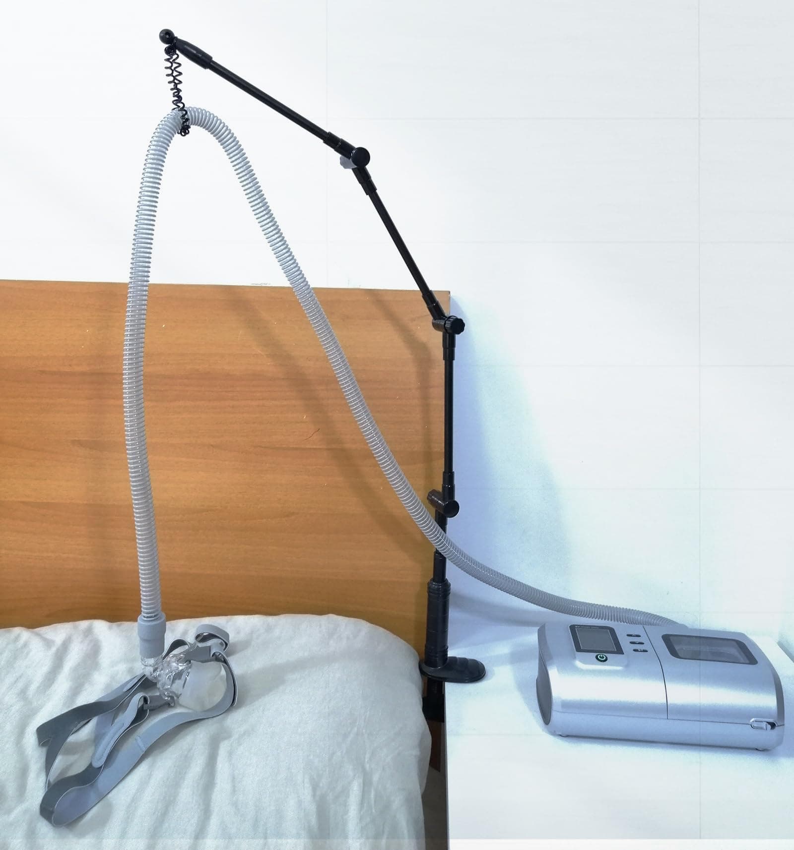 Foldable Aluminum CPAP Hose Holder & Accessories - Versatile, Adjustable & Secure. Avoid Tangling of CPAP Hoses, CPAP Accessories