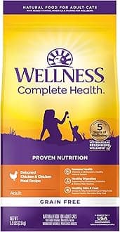 Complete Health Adult Dry Cat Food for Indoor and Outdoor Cats, Grain Free, Natural, Chicken & Chicken Meal (5.5 Pound Bag)