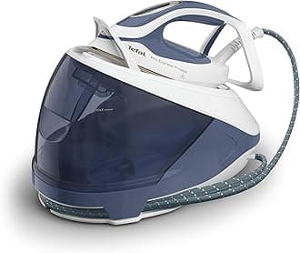 ProExpress Protect Steam Generator Iron, 7.5-Bar High Pressure, 560g/min Steam Boost, 135g/min Steam Output, No-Setting Technology, Anti-Drip Protection, 1.8 Litre, Blue & White,GV9224