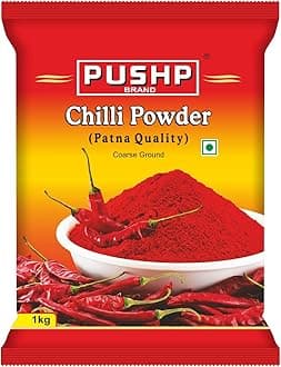 Pushp BrandPushp Chilli Powder 1kg (Coarse Ground)
