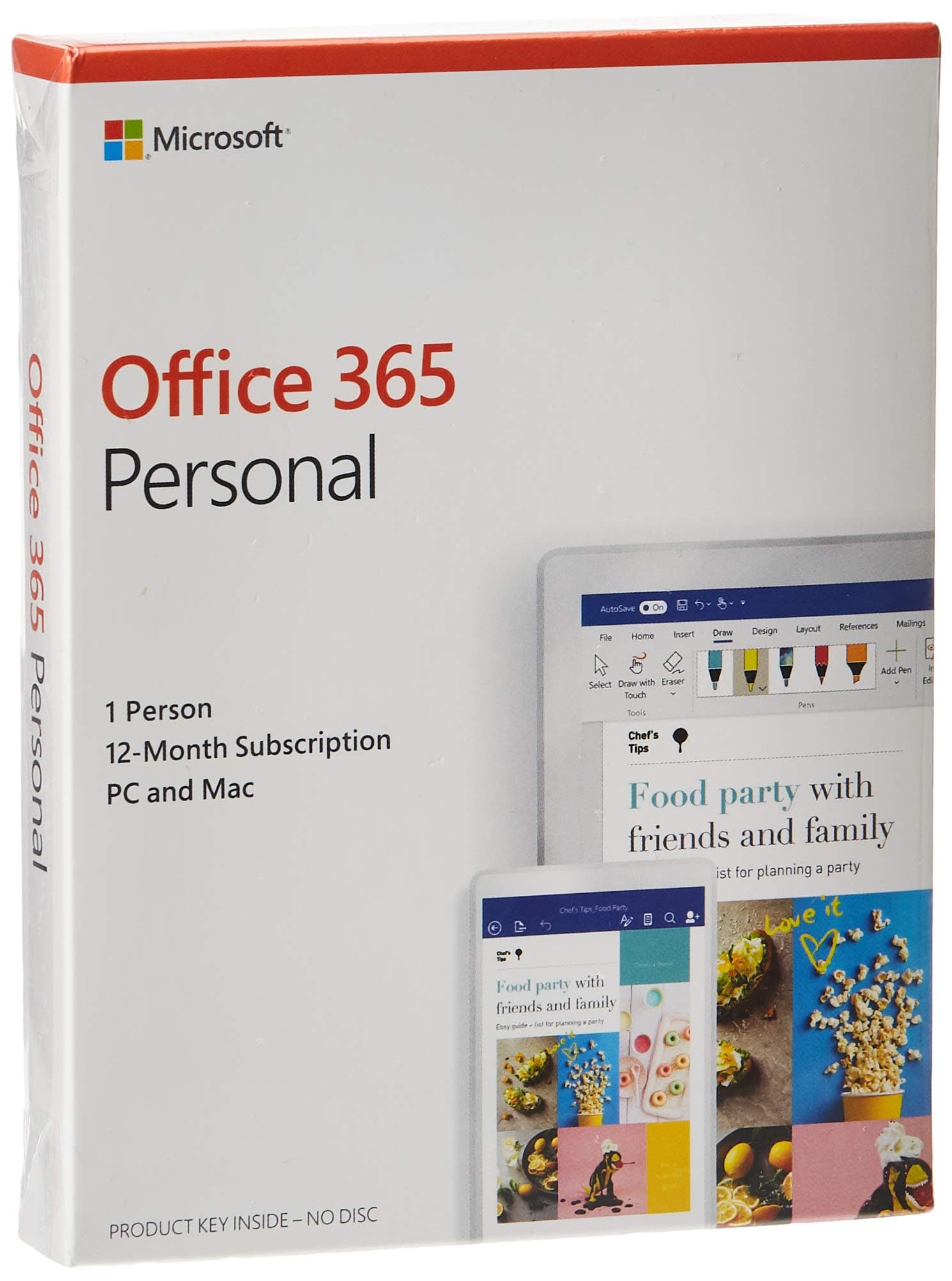 Microsoft Office 365 Personal, For Mac / Windows, English Subscription, Middle East Version, 1 Year License [QQ2-00884-LS]