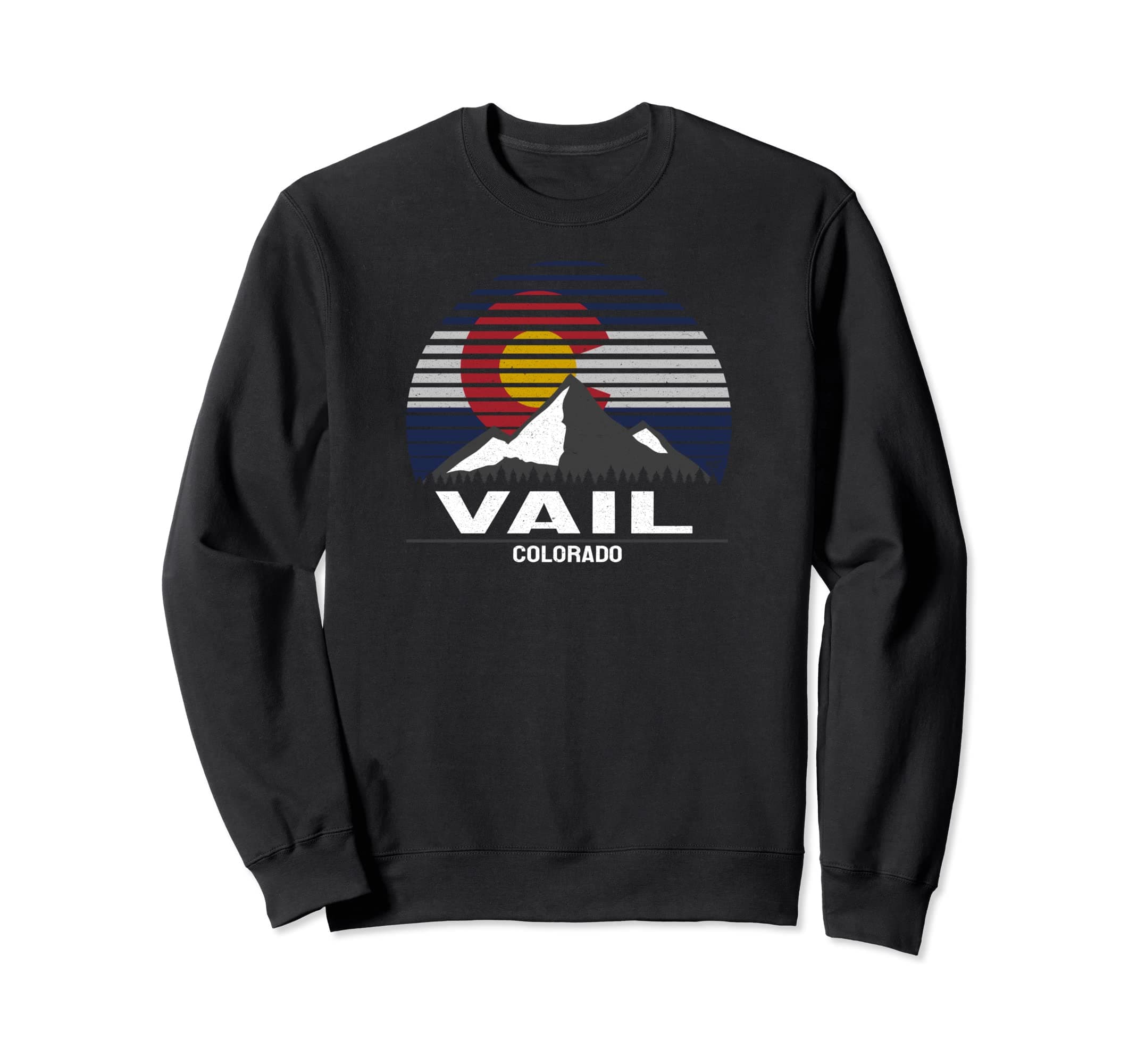 Vail Colorado Flag Mountain Sweatshirt