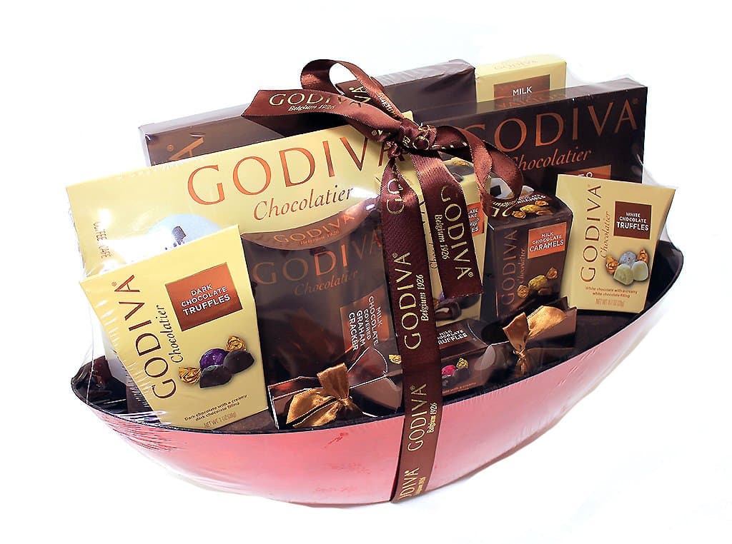 Godiva Chocolate Decadence Elegant Gift Set Basket