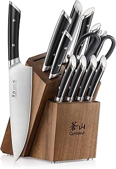 HELENA Series German Steel Forged Knife Block Set (12-Piece, Black), Oprah's Favorite Things 2023