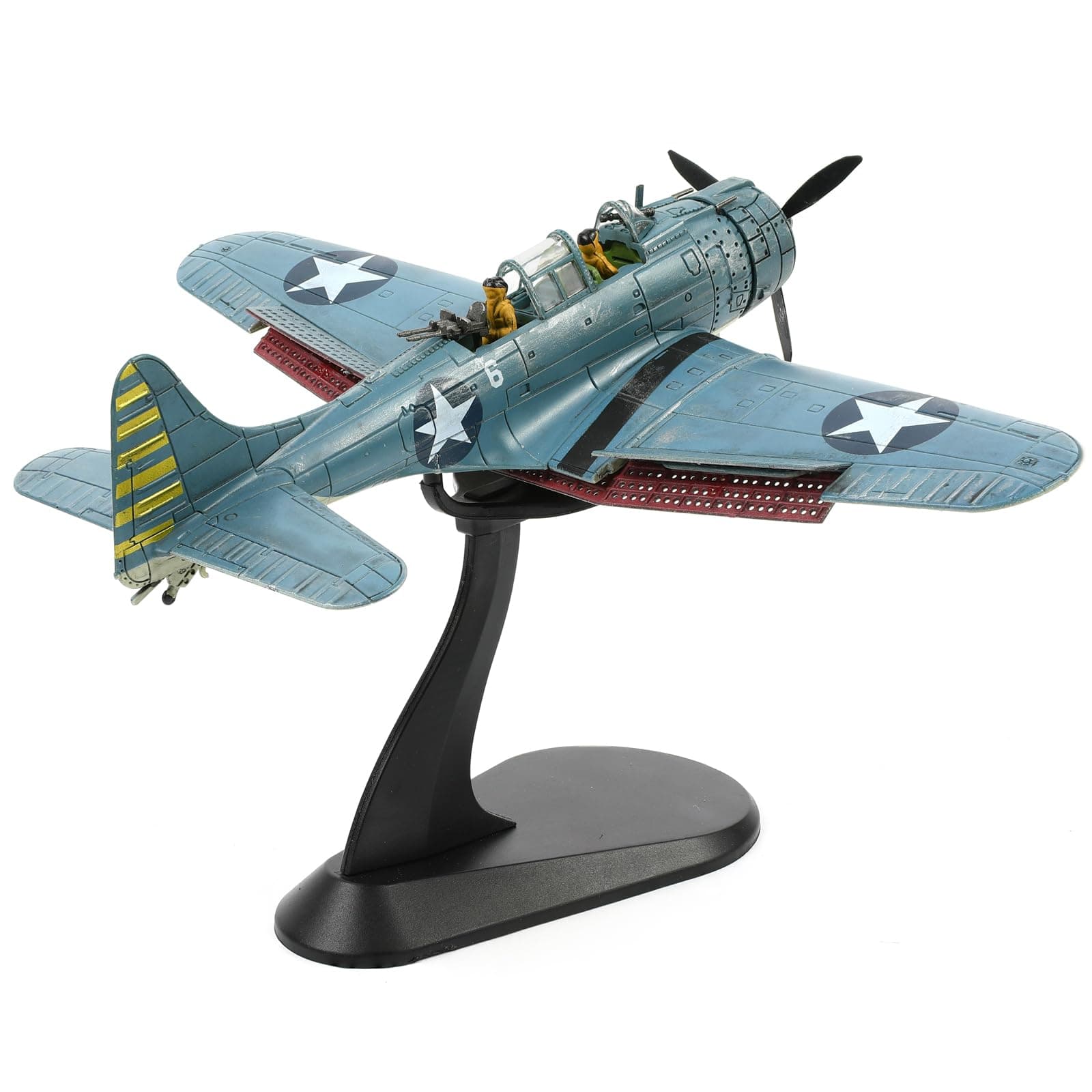 1/72 Douglas SBD-2 Dauntless Dive Bommber Model World War II Midway Vintage Warplane Metal Diecast Aircraft Military Display Airplane for Display Collection or Gift