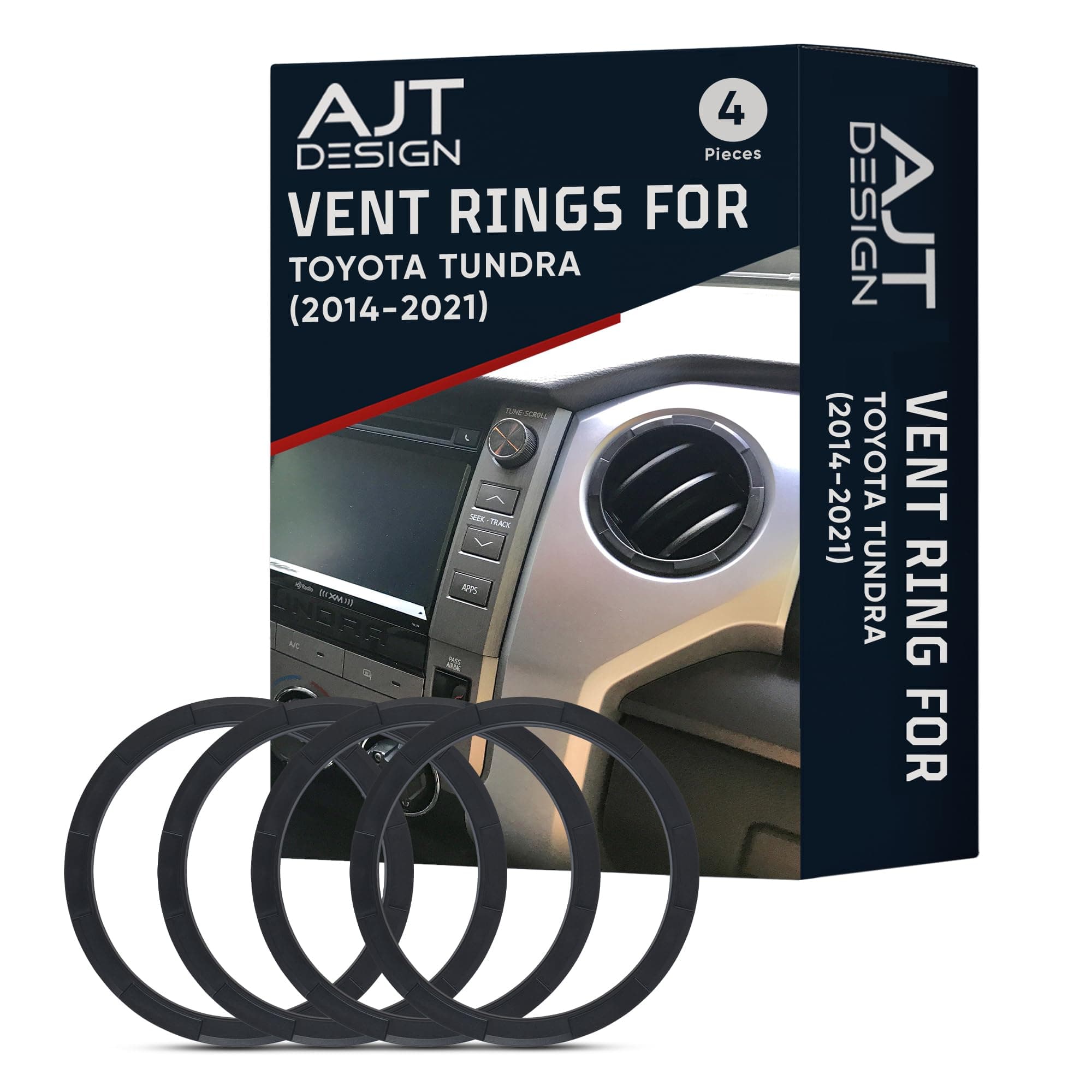 Vent Rings For 2016+ Tundra - BLACK