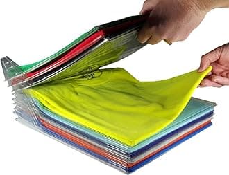 EZSTAX Closet Organizer and Shirt Folder | Regular Size, 20-Pack