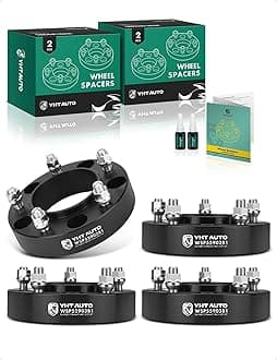 YHTAUTO 5X150mm Hub Centric Wheel Spacers 1.5 inch Compatible with Toyota, Lexus Models, Tundra, Sequoia, LX570 5x5.9 Tire Spacers w/ M14x1.5 Studs, 110mm Hub Bore 5 Lug 4PCS Black