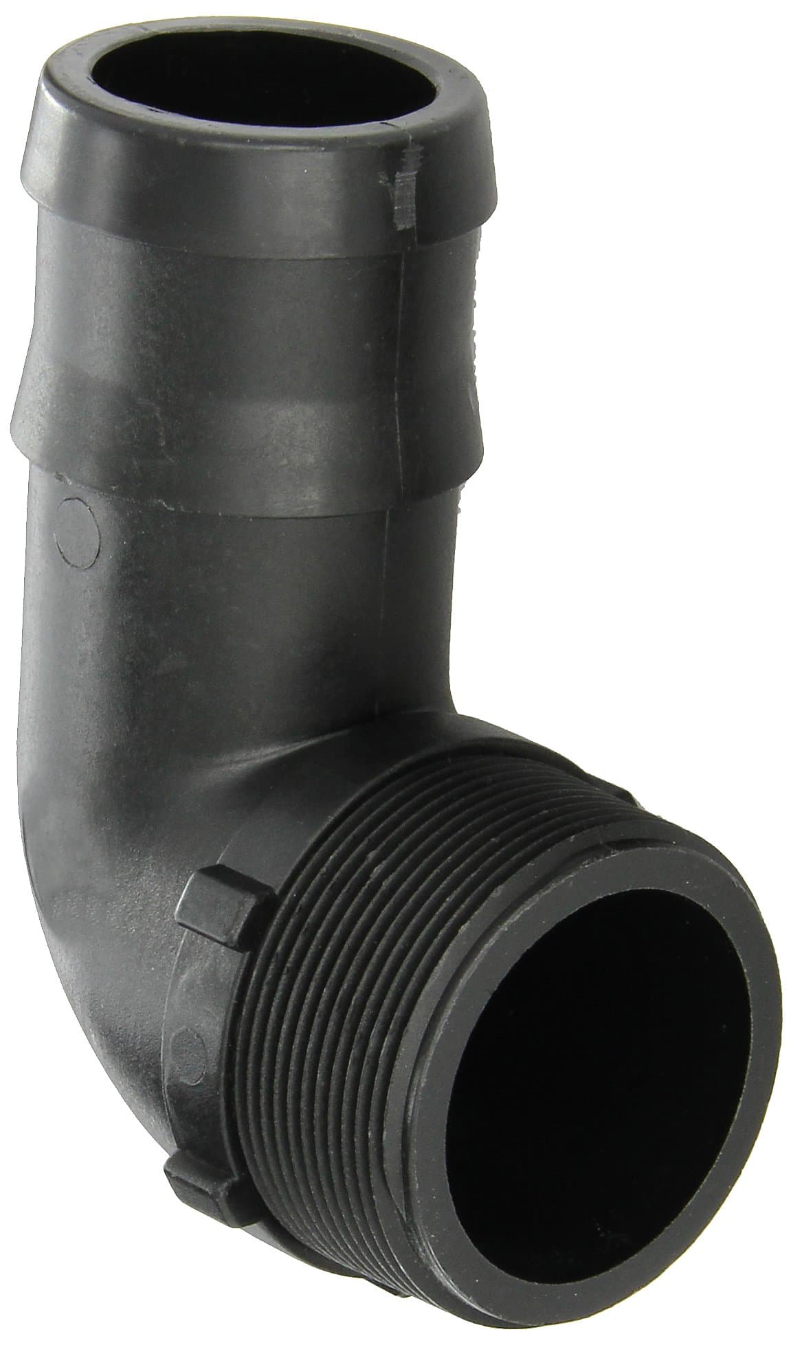 Banjo HB200-90 Polypropylene Hose Fitting, 90 Degree Elbow, 2" NPT Male x 2" Barbed