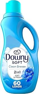 DownyUltra Laundry Liquid Fabric Softener (Fabric Conditioner), Clean Breeze, 44 fl oz, 60 Loads