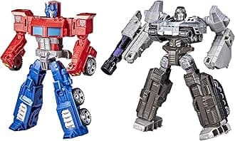 Transformers Heroes and Villains Optimus Prime and Megatron 2-Pack Action Figures. 7-inch, Easter Toys and Gifts for Kids, Ages 6+ (Amazon Exclusive)