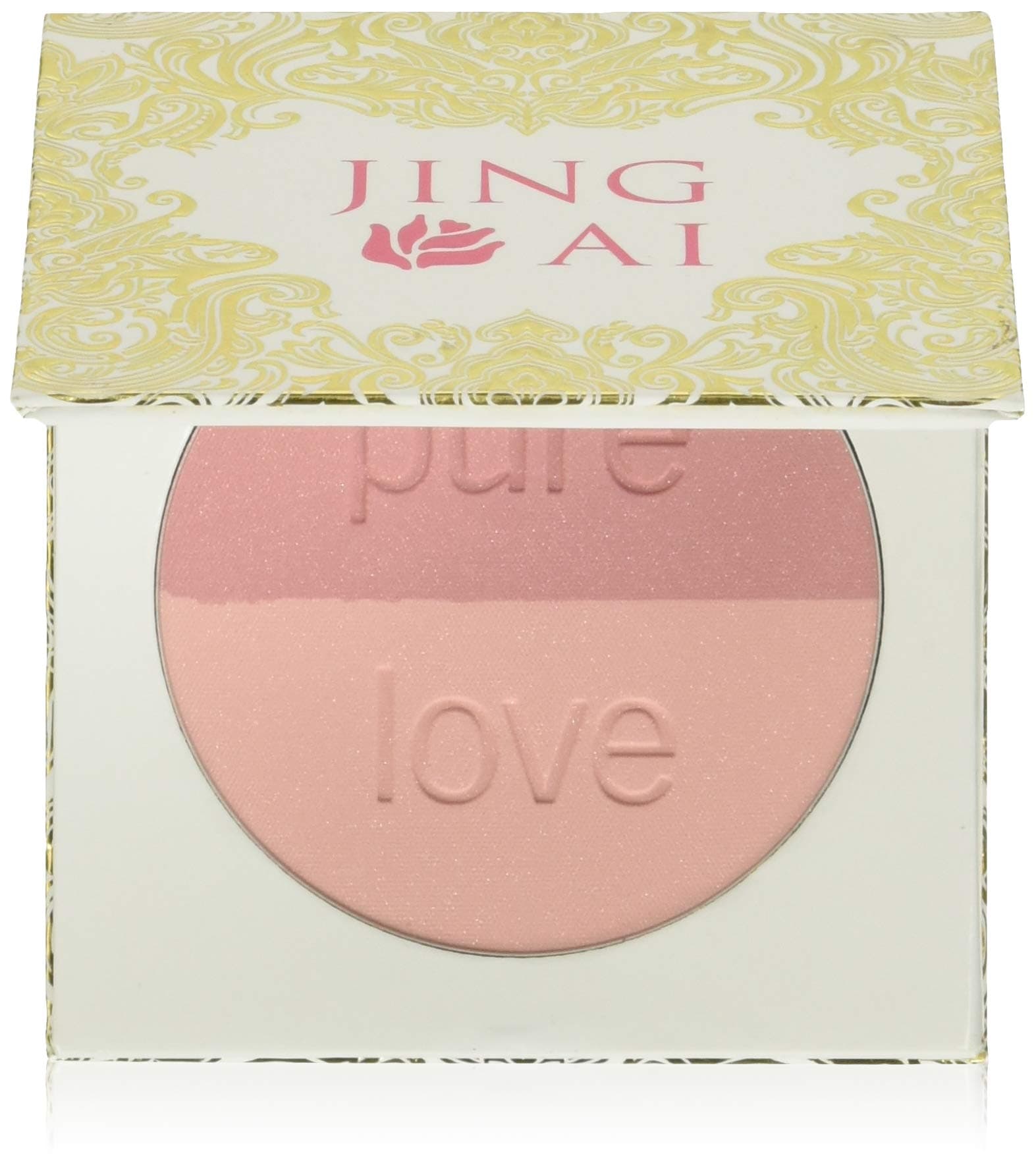 Compact Makeup Mirror For Purses - And Blush By Jing Ai Cosmetics - 2 Shades For Light, Medium, Dark Skin Benefit All Face Complexions Paraben Gluten & Cruelty Free Vegan Formula (Pink Cameo)