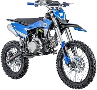 X9 125cc Dirt Bike Adults Pit Bike 125 Pitbike,Big 17"/14" Tires!(Blue)