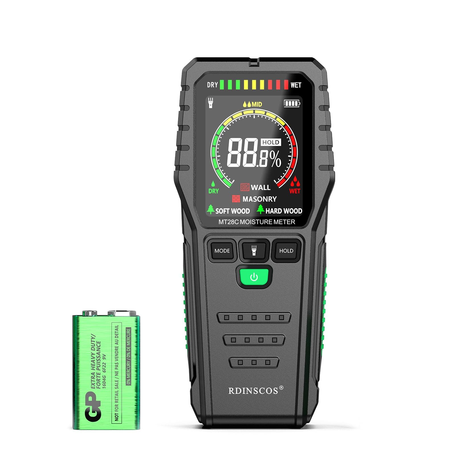 RDINSCOS Wood Moisture Meter (Pinless-Updated)