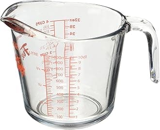 Anchor Hocking 77897 Fire-King Measuring Cup, Glass, 4-Cup