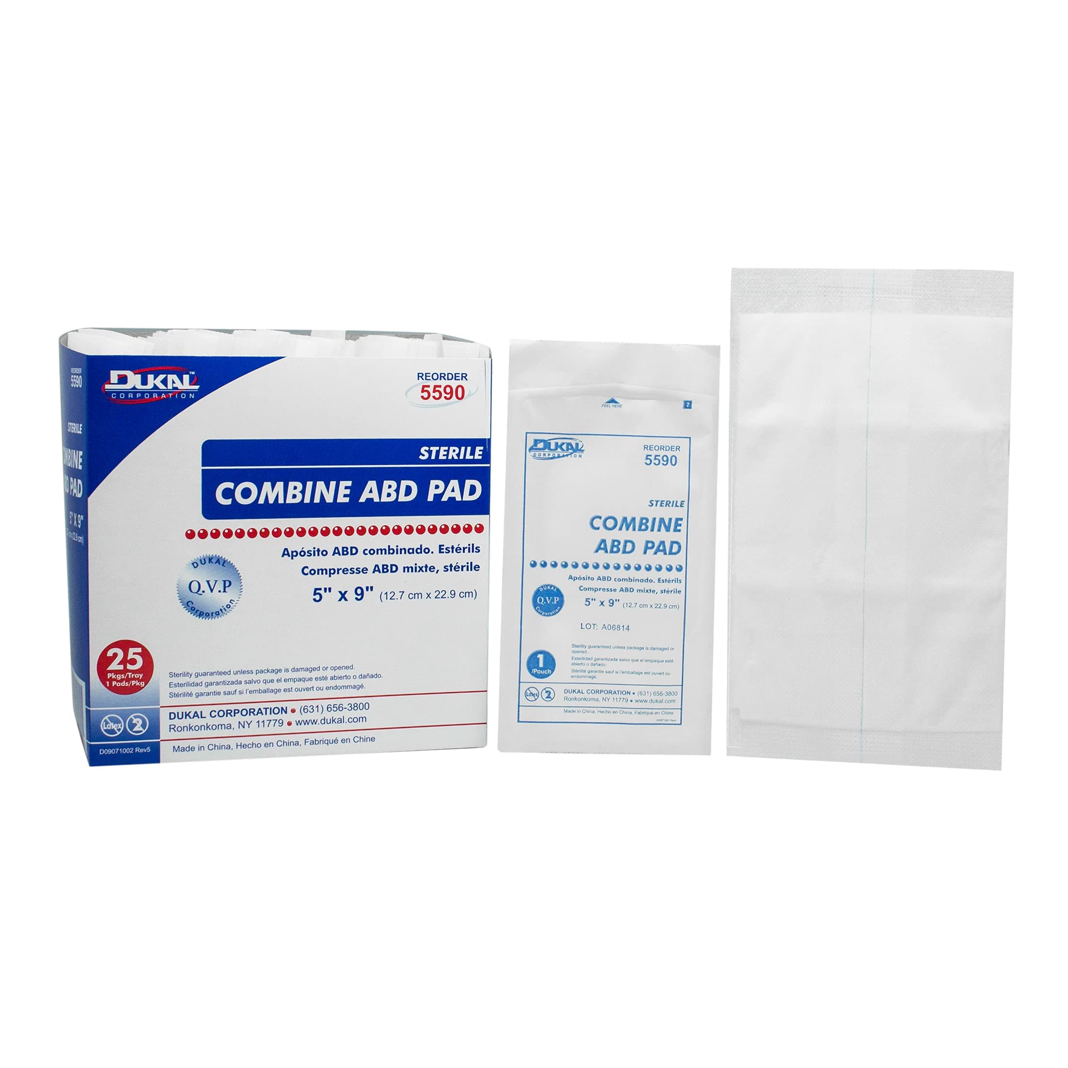 5" X 9" Sterile ABD Pad - 25 Pads