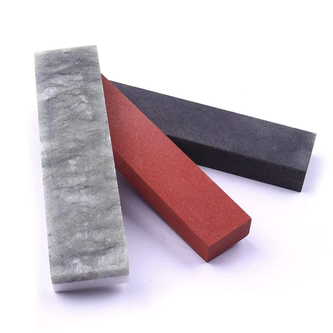 Sharpening Stone Set - 3pcs Pocket Size Whetstone Set Knife Sharpener Grinding and Polishing Assorted Size Oil Stone (8000#-10000#,800#,320#)