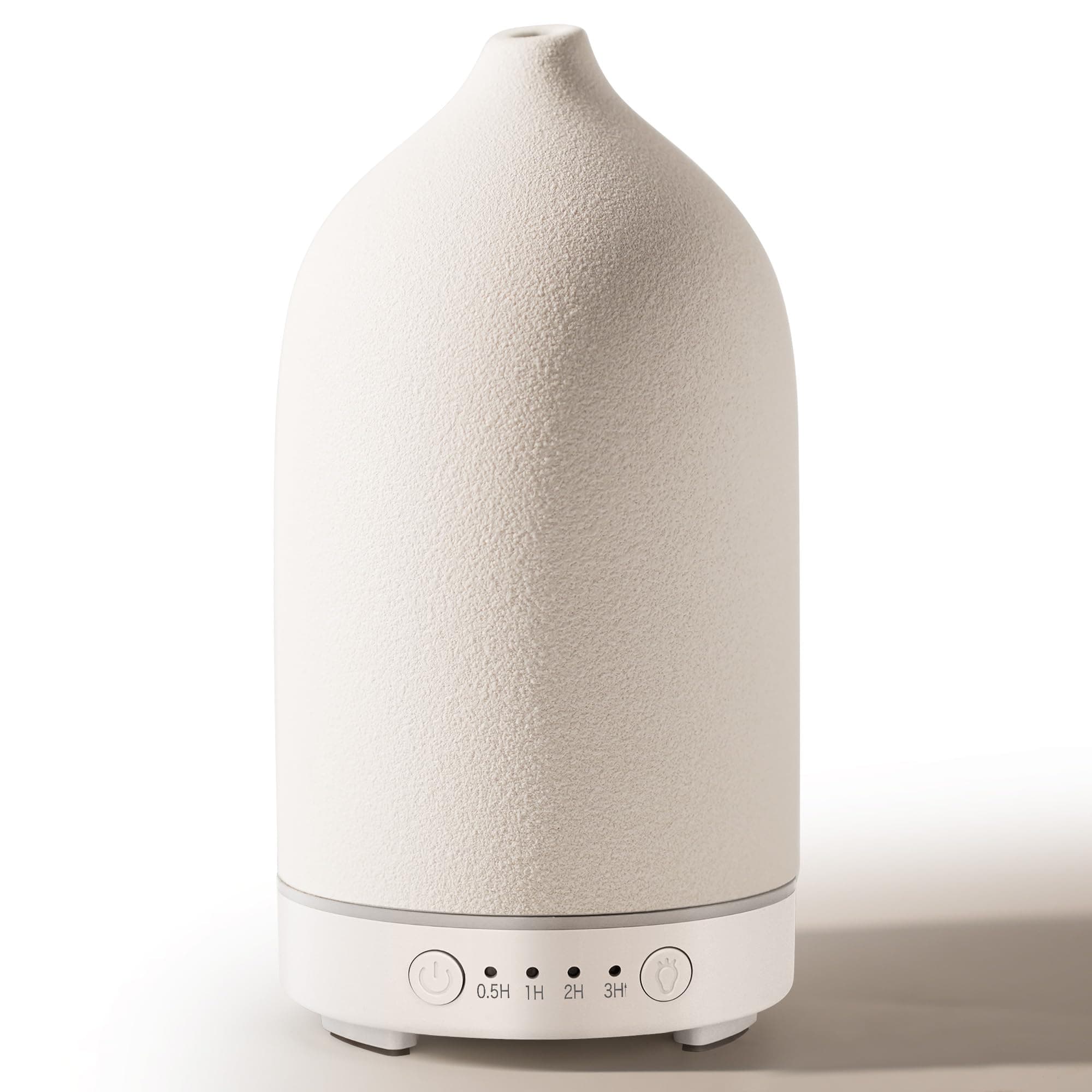 Diffuserlove Ceramic Diffuser 160ML Essential Oil Diffusers for Home Room Air Humidifier Cool Mist Electric Diffuser for Bedroom White(Size:6.8"H x 3.6"W)