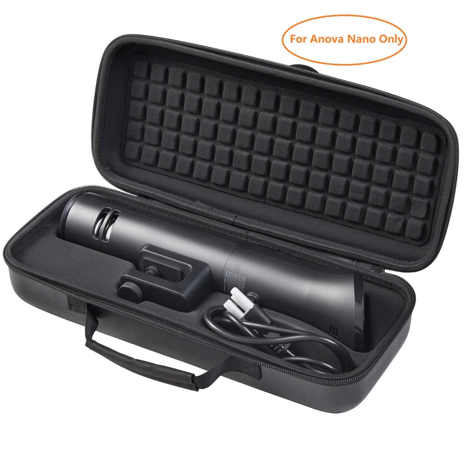 Hard Case for Anova Nano sous vide cooker, Anova Culinary Nano Sous Vide Precision Cooker case, Premium PU Leather Case for Anova Culinary AN400-US00 Nano Sous Vide cooker (Case only)