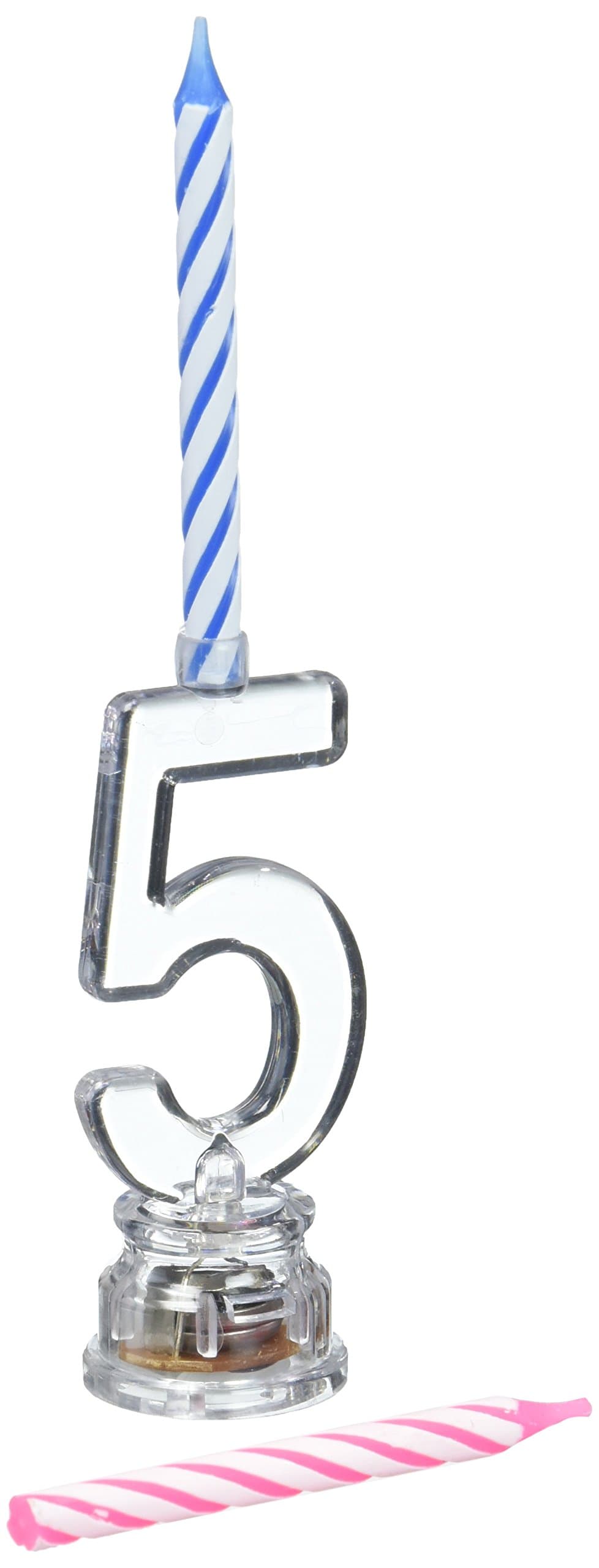 Party Numbers # 5 Light-Up Candle Holder