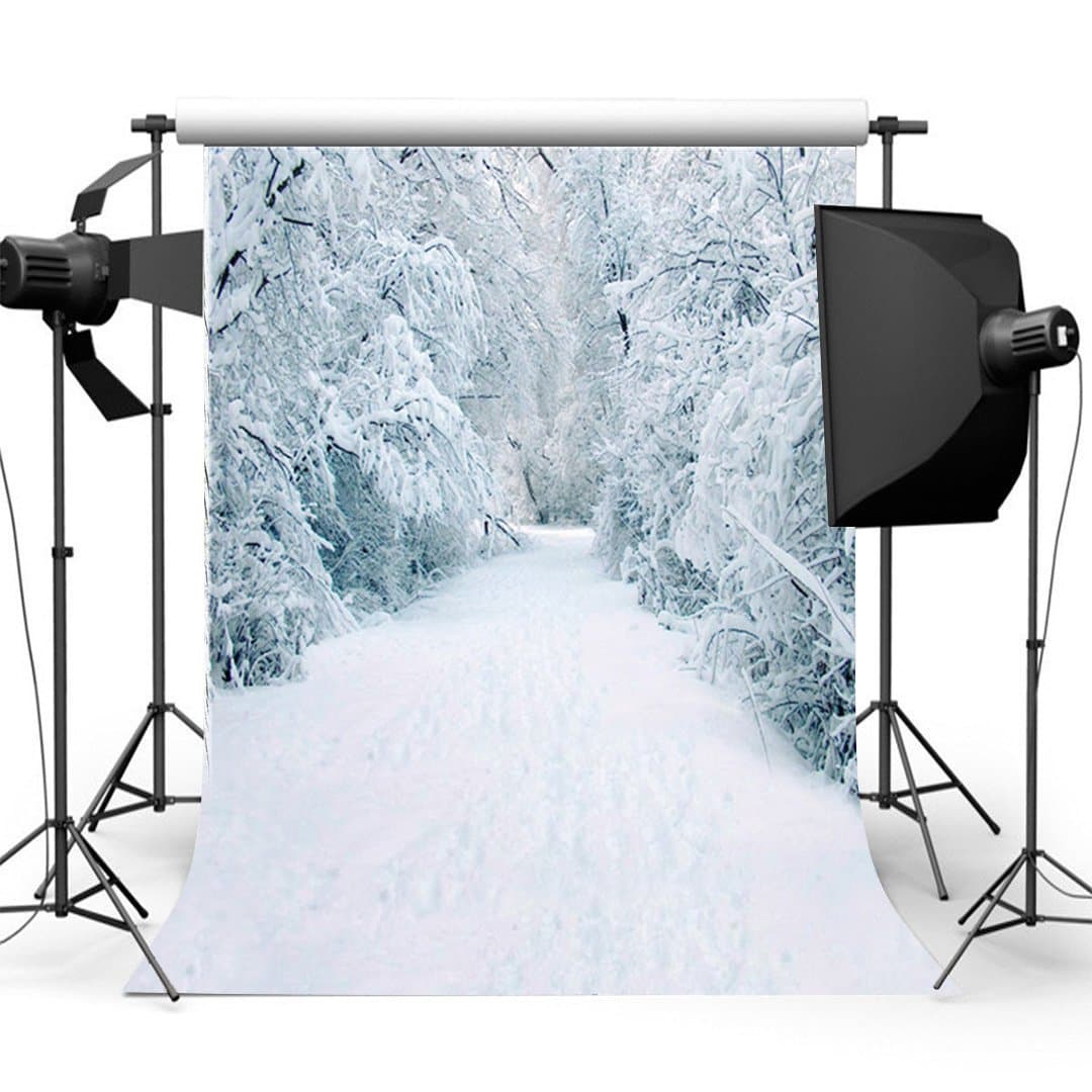 150cm*210cm Photography Backdrop Background with Winter Snowfield Pattern