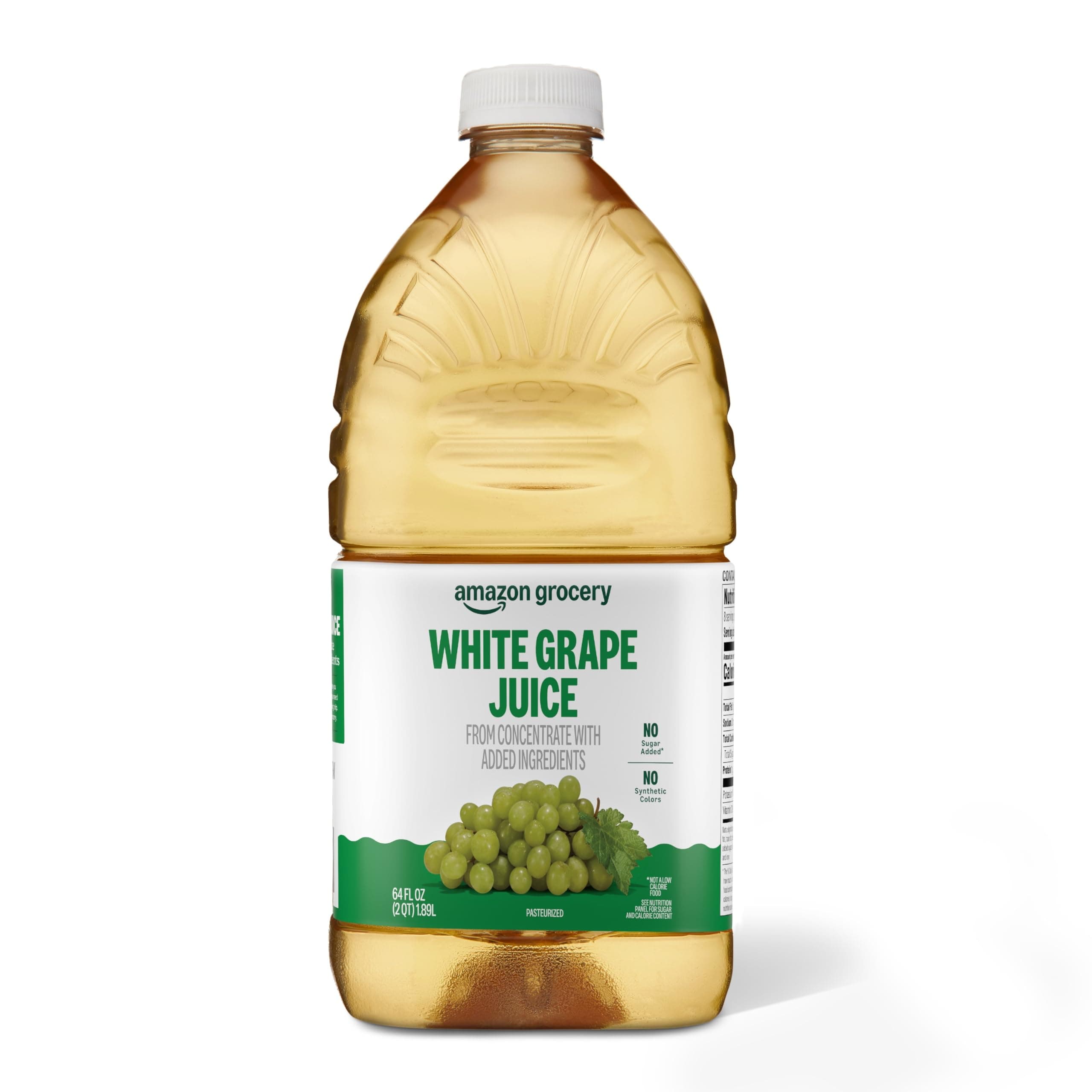 Amazon Fresh - White Grape Juice from Concentrate, 64 oz