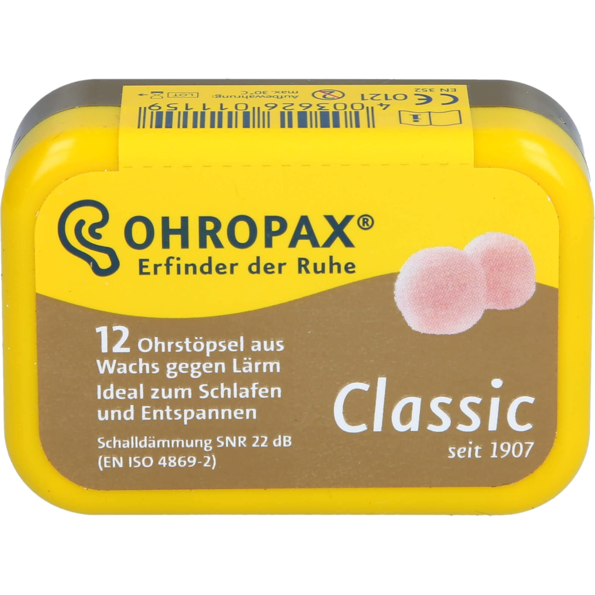 Ohropax Classic Earplugs - 6 Pairs