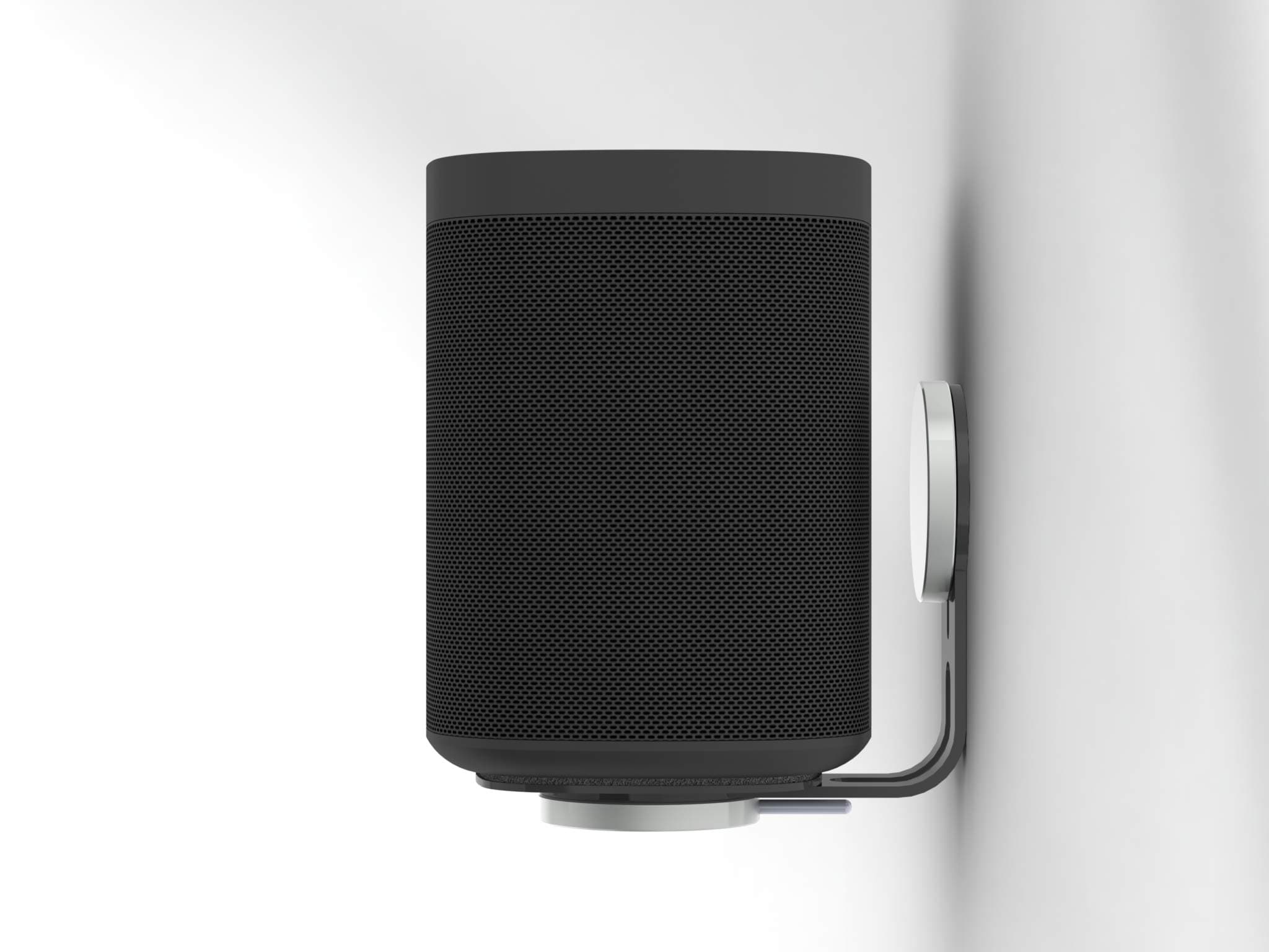 Nova Black Wall Mounts (Pair) for Sonos One (Gen1, Gen2), One SL and Play:1