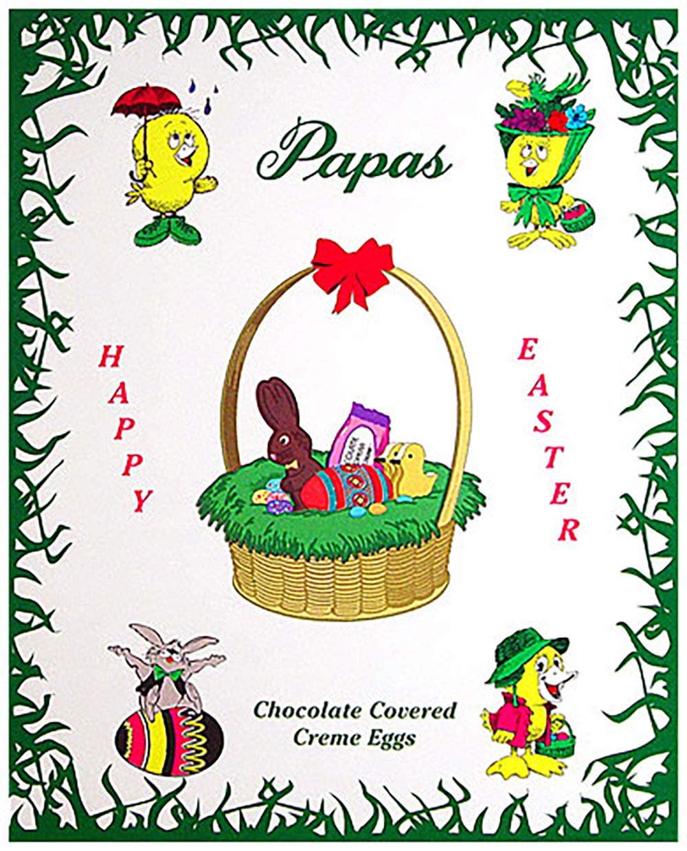 Papas Dark Chocolate Covered Opera Creme Eggs 24ct Box