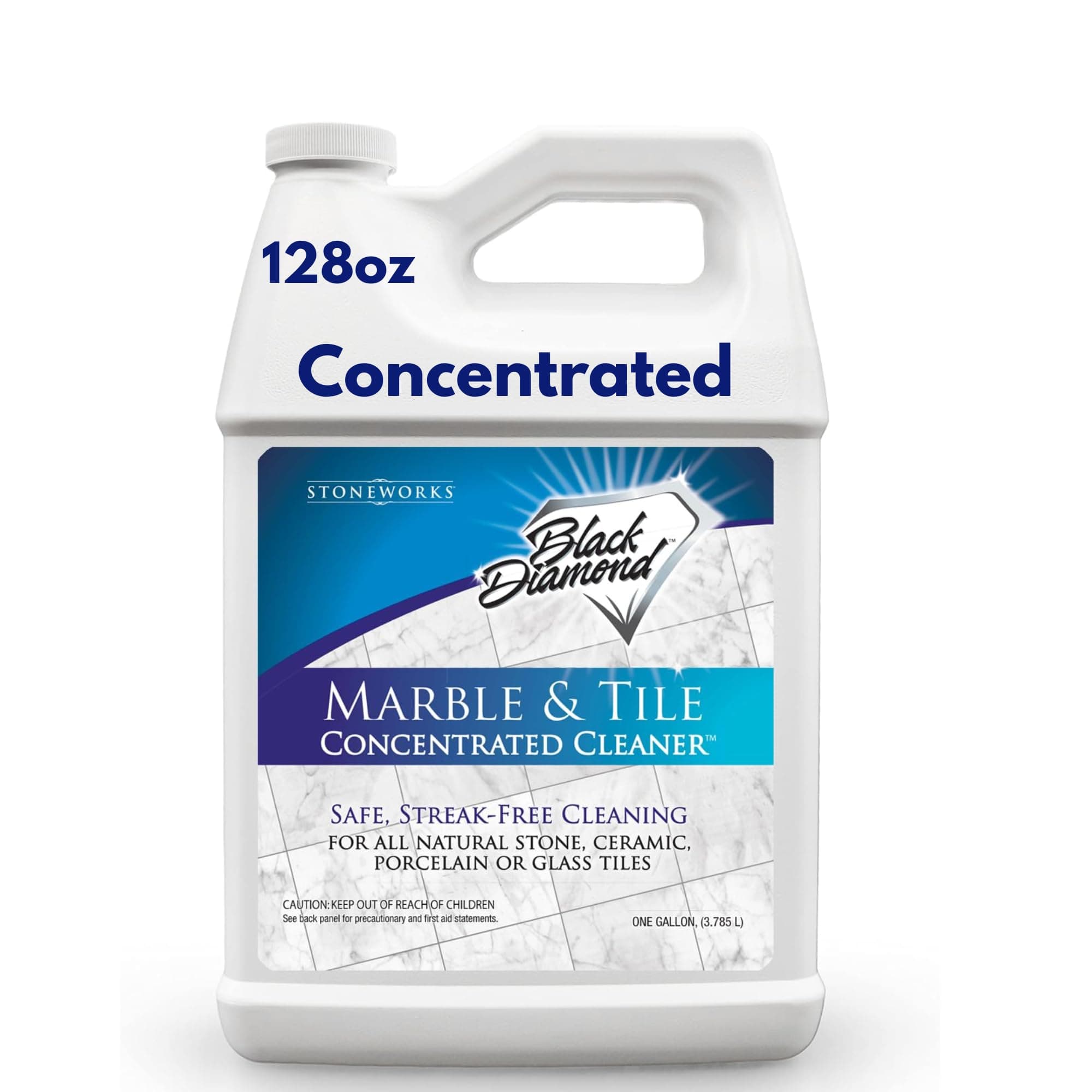 MARBLE & TILE FLOOR CLEANER. Great for Ceramic, Porcelain, Granite, Natural Stone, Vinyl and Brick. No-rinse Concentrate.(1-Gallon)