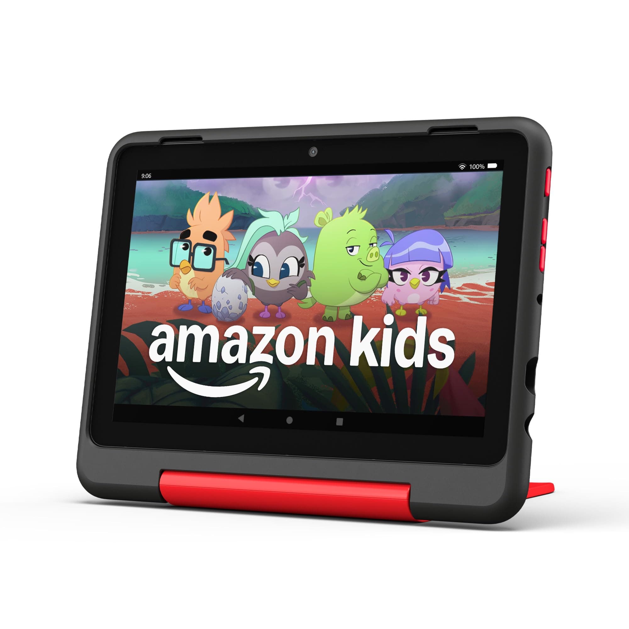 Fire HD 8 Kids Pro tablet (newest model), ages 6-12. Bright 8" HD screen, includes ad-free content, parental controls, 13-hr battery, slim case for older kids, 32GB, Marvel Avengers