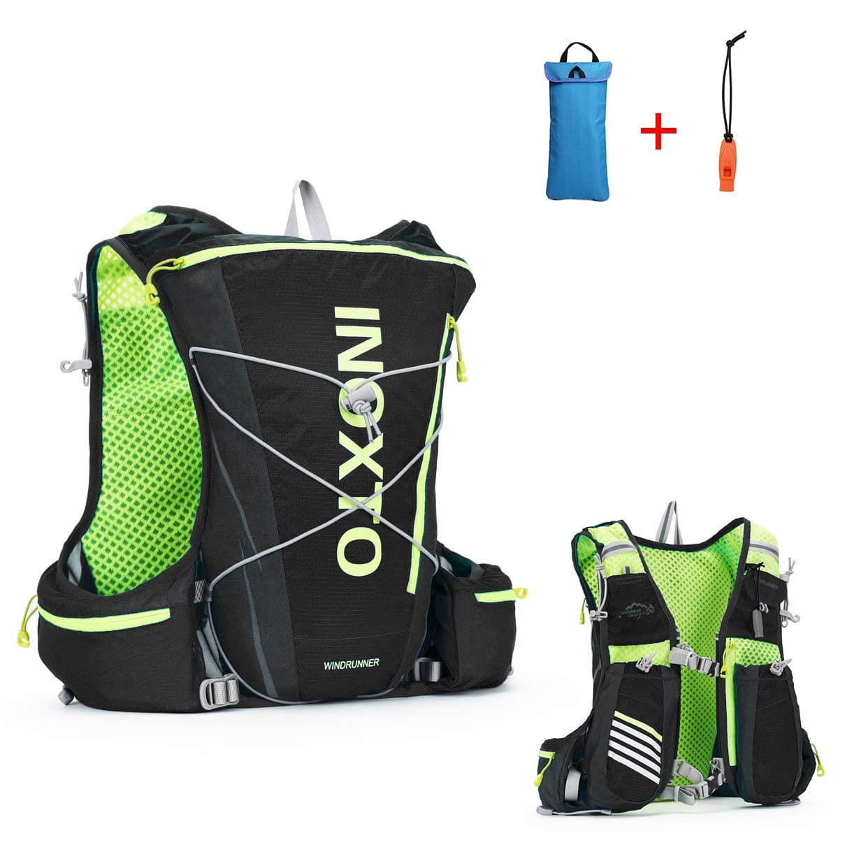 IBTXO Running Race Hydration Vest 10L Outdoors Hydration Pack Backpack for Marathon Running Cycling Hiking Fits Men and Women (Black)