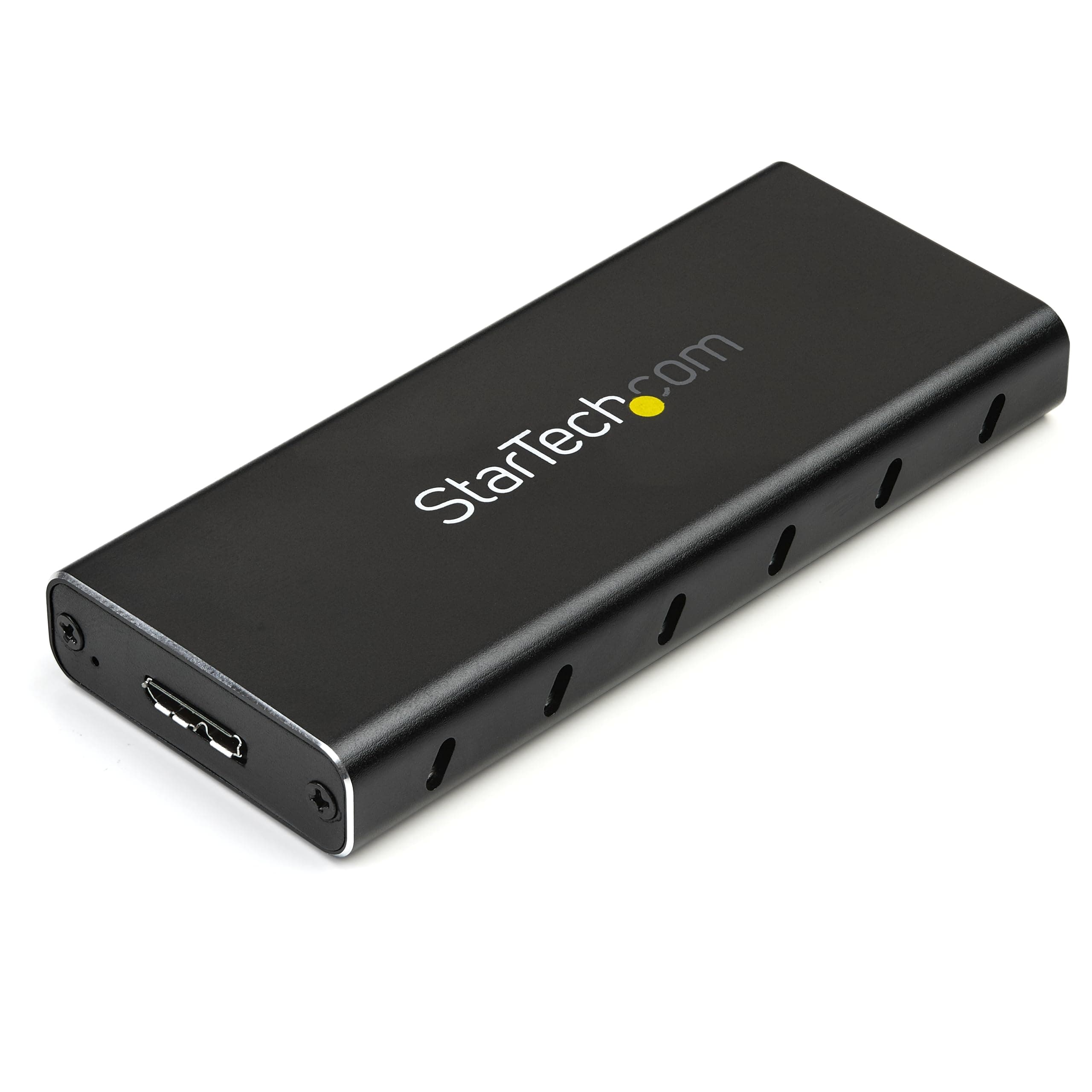 StarTech.com M.2 SSD Enclosure for M.2 SATA SSDs - USB 3.1 (10Gbps) with USB-C Cable - External Enclosure for USB-C Host - Aluminum (SM21BMU31C3)