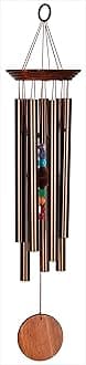 Woodstock Chimes Signature Collection, Woodstock Chakra Chime, Large (24'') Bronze, Eastern Energies Wind Chimes for Outdoor, Patio, Home or Garden Décor (CC7LBR)