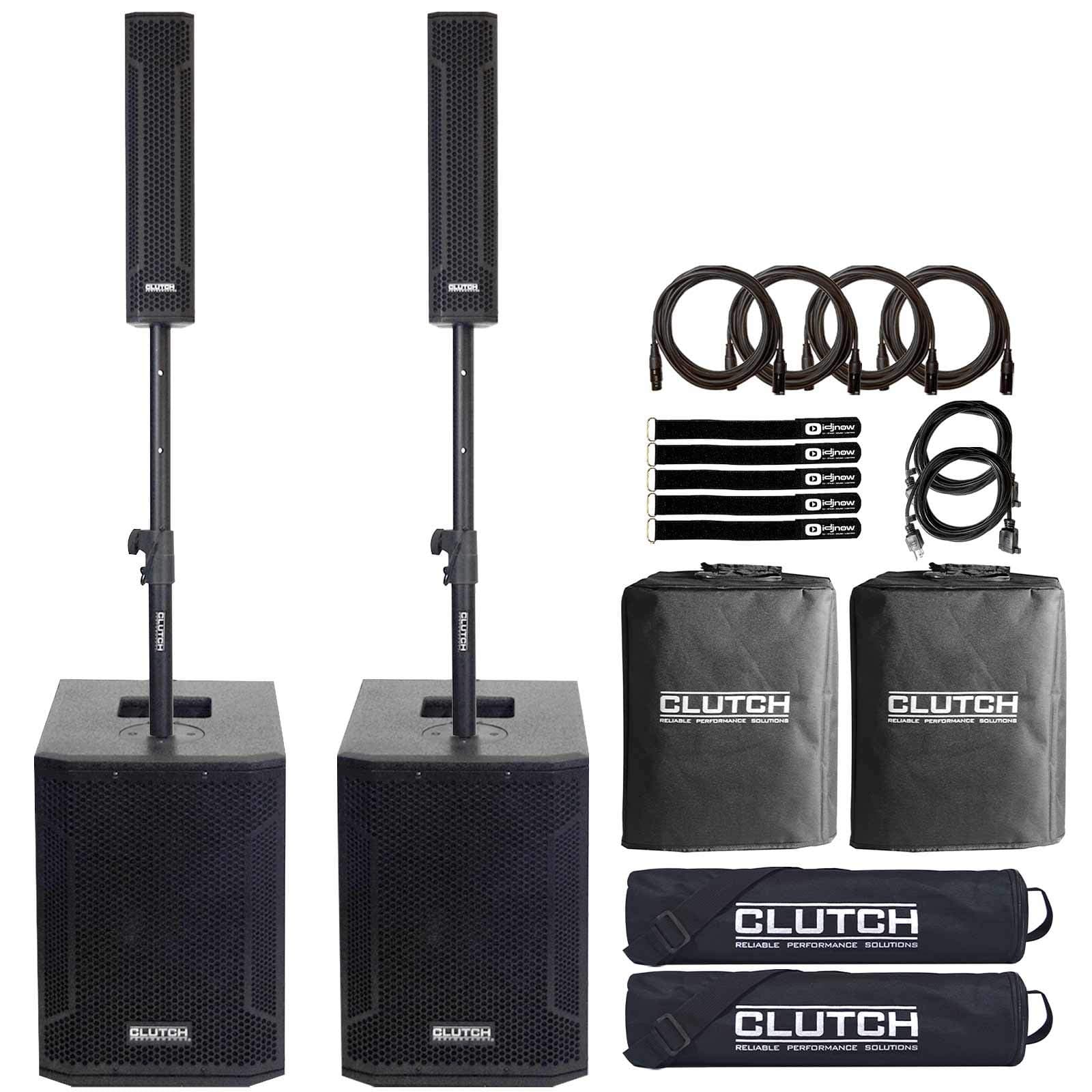 Clutch Evolve Evox Eonone Style Powered Column Array PA DJ Bluetooth Speakers