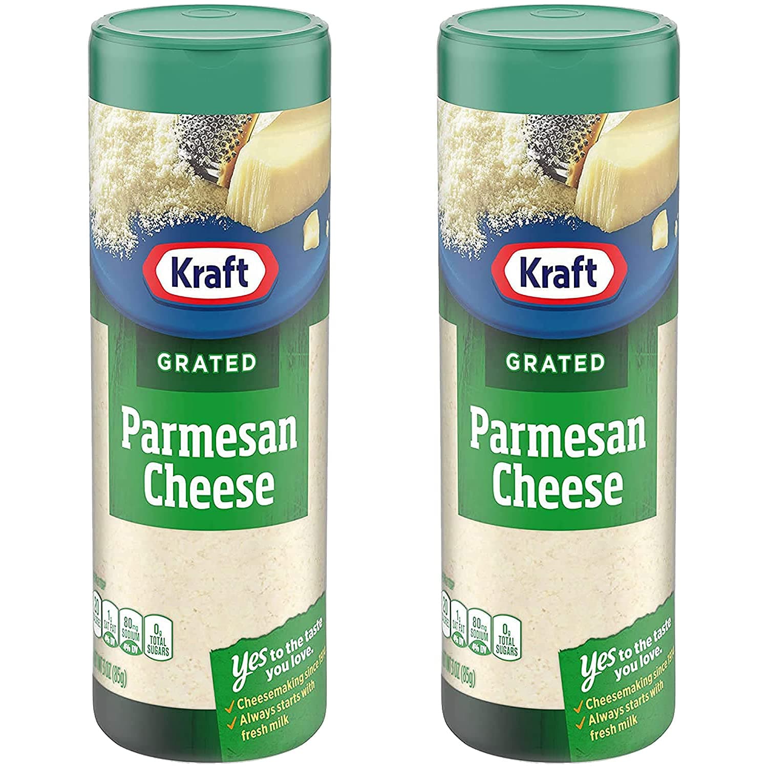 Kraft Parmesan Cheese Grated, 2 x 85 g