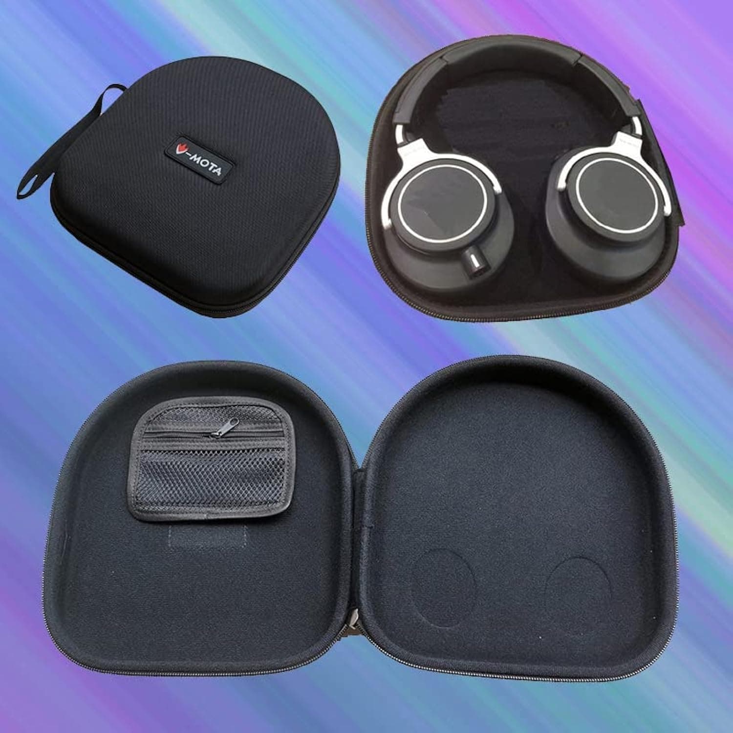 – ANC Headphone Carry case Box for Audio Technica ATH-M70X ATH-M50X ATH-M40X ATH-MSR7 ATH-WS770 ATH-WS550 ATH-WS1100 ATH-ANC7 ATH-SR9 ATH-DSR9BT ATH-DSR7BT Headset