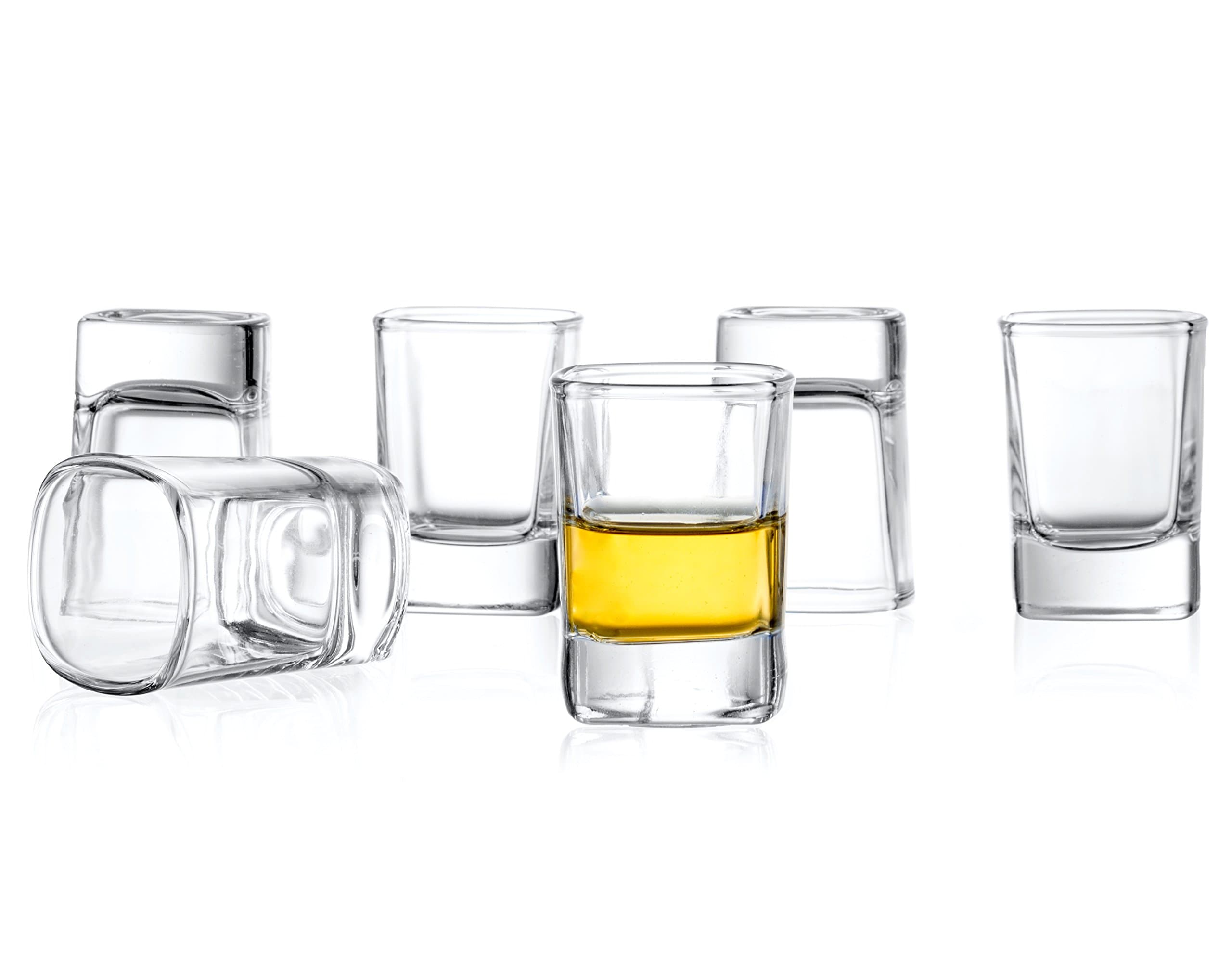 6-Pack Heavy Base Shot Glass Set, 2-Ounce Shot Glasses