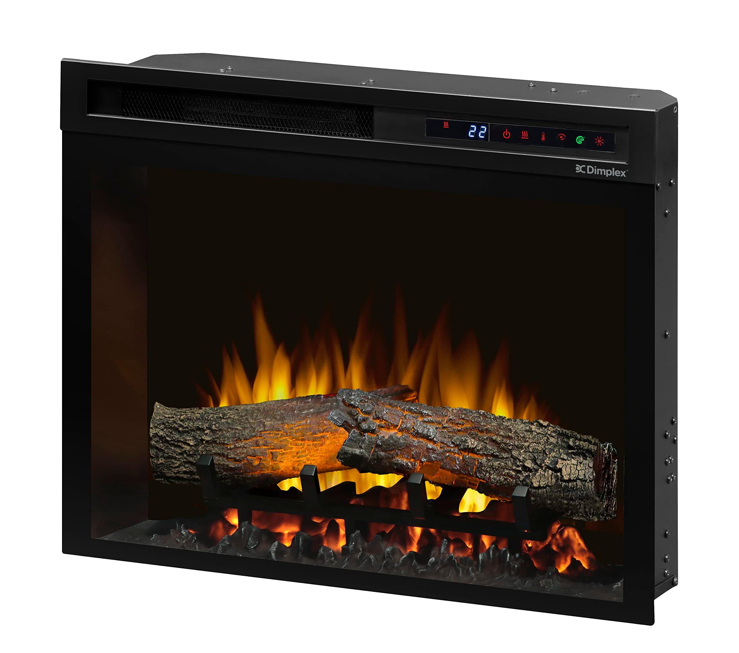 Dimplex Multi-Fire XHD™ 23" Firebox with Logs (Model: XHD23L), 5118 BTU, 120 Volt, 1500 Watt, Black