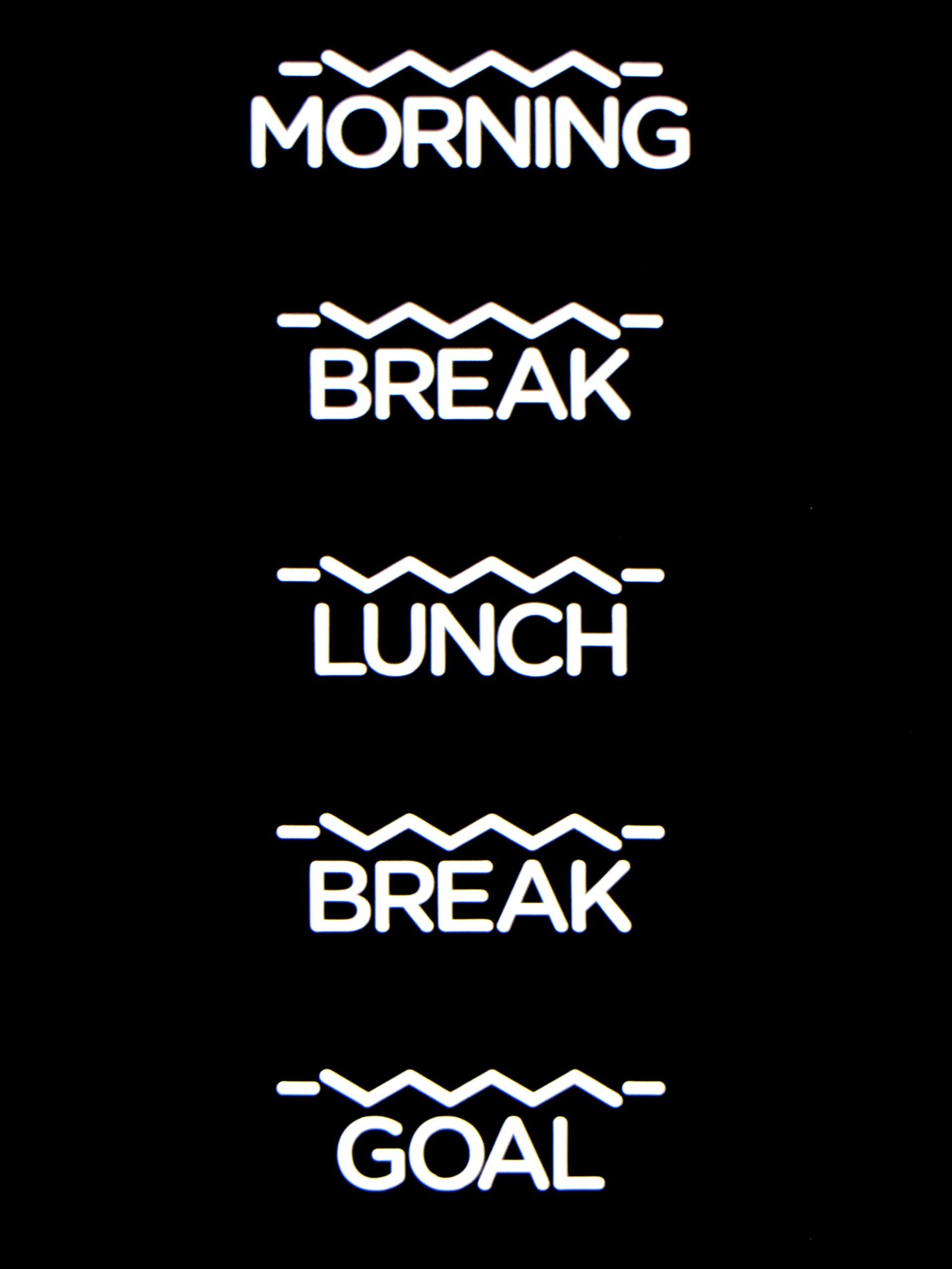 WATER GOALS (TM) By WaterMarks (TM) - Office Setting, DS001, Hydration Reminders, Water Bottle Decals, Custom or Standard Placement (Copyright)