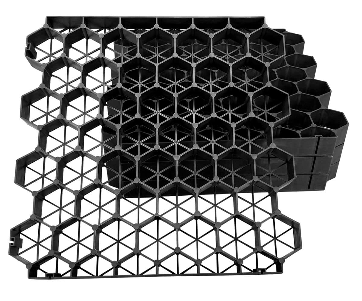 ( 1.9" Depth ) Permeable Grass Pavers for your grass parking lots, access roads, driveways, fire lanes, RV and boat storage pads - ( Pack of 4 - 11 Sf )